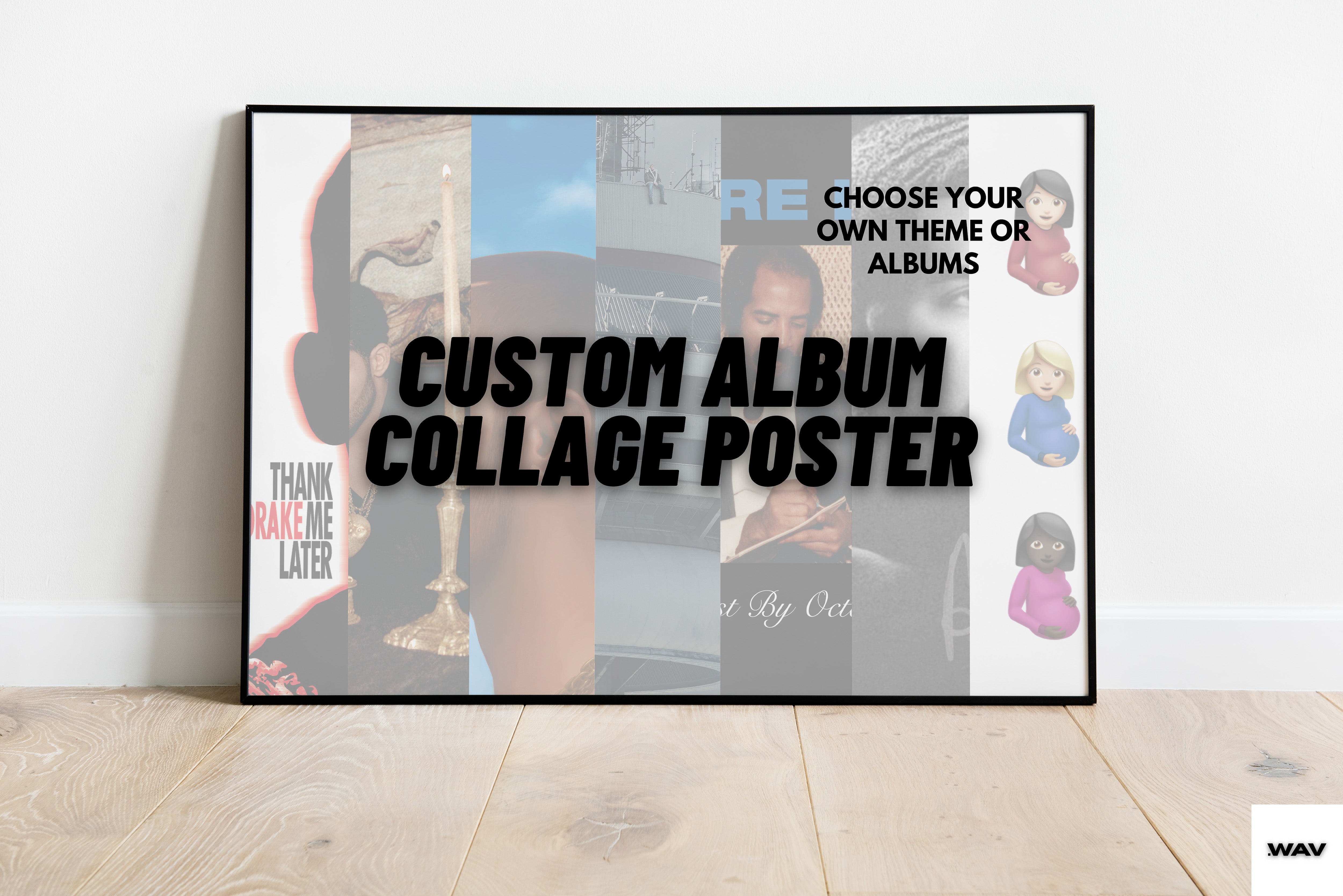 Custom Album Collage Poster – WAV Posters
